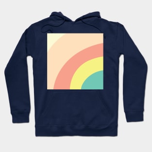 Pastel Rainbow Vector Abstract Pattern Hoodie